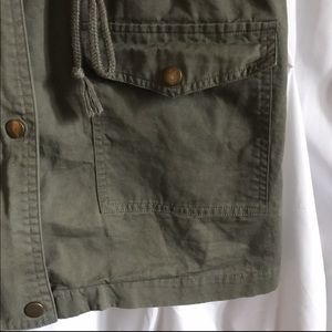 Olive Green Cargo Vest